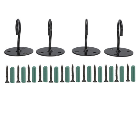 Metall-Wandhaken für Laternen, Blumentöpfe und Windspiele – Schwarz