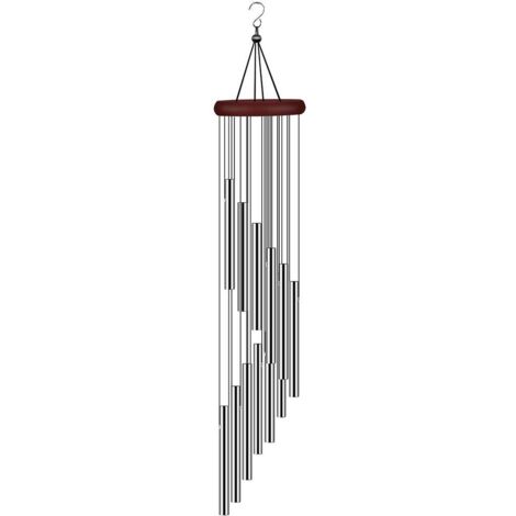 Metall-Windspiel mit 12 Aluminiumlegierungsröhren für Garten- und Außendekoration
