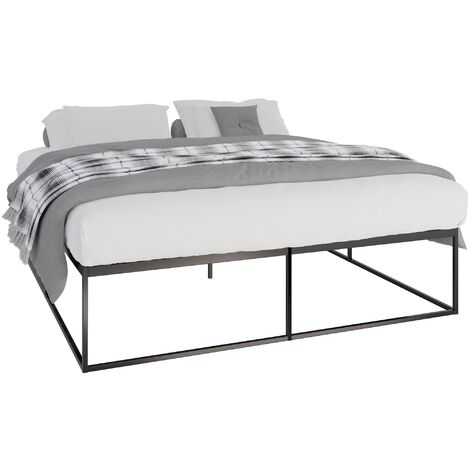 Metallbett Scala schwarz 200x180x46 cm