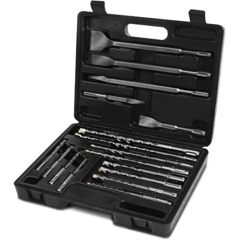 Metallbohrer für Bohrmaschine Sds-Plus Bohrer-Set, Hammer- und Meißelbohrer-Set mit Aufbewahrungsbox