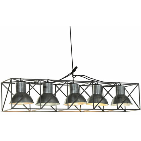 Metalldecke 115x24x24 Multision grau Metallmaterial Multikolor -Farbfamiliendecke und Wandleuchten Details