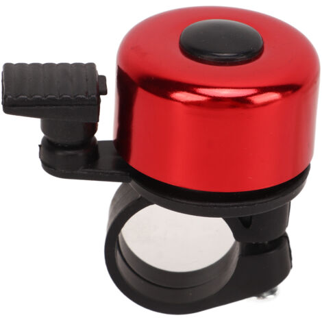 Metallene Fahrradklingel, Mini-Lenkerhupe, rote Alarmglocke