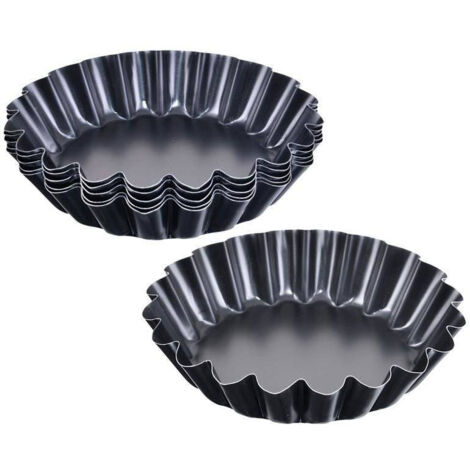 Metallene Törtchenform 9 cm 6 Stück.