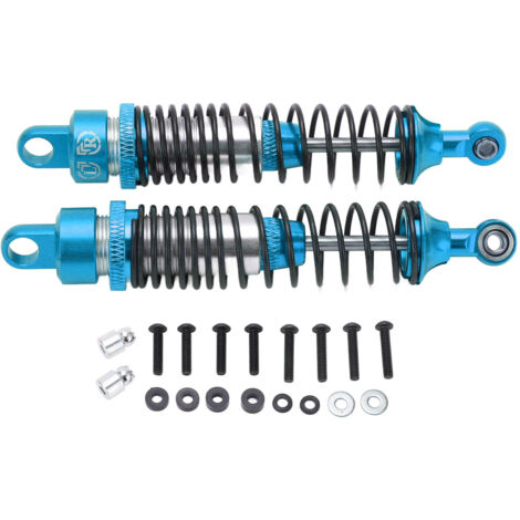 Metallfeder-Stoßdämpfer für Vorder- und Hinterachse für AXIAL SCX10 1/10 RC-Car, blau