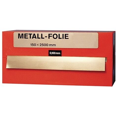Metallfolie D.0,500mm MS MS63 L.2500mm B.150mm RECORD