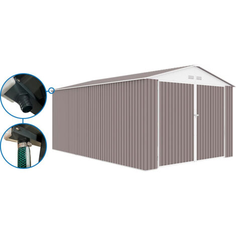 Metallgarage "Nevada" - 18,56 m² mit Dachrinne