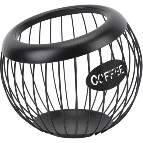 Metallgriff für Kaffeetüten, rustikale Taschen mit großem Fassungsvermögen, Korb (SCHWARZ).