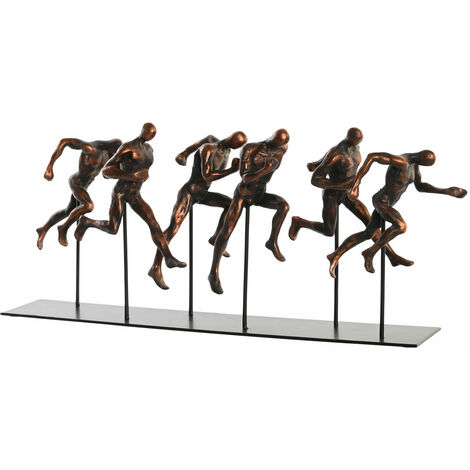 Metallharz -Figur 43x11.5x19 Kupfersportler Metallharz Material Multikolen Farbfamilien -Figuren Détails Details