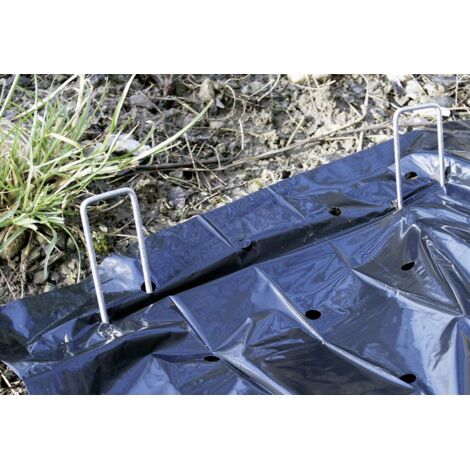 Metallheringe 4 x 15 cm, 10 Stück Gartenfolien