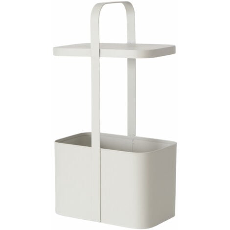 BOLTZE GRUPPE Metallischer Beistelltisch mit Zeitungsständer SELENA, H. 65 cm