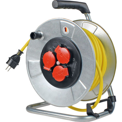 Metallkabeltrommel 230V 25m AT-N07V3V3-F 3G1,5 IP44