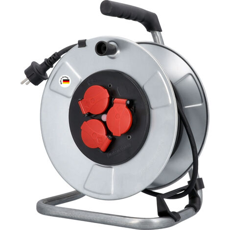 Metallkabeltrommel 230V 50m H05RR-F 3G1,5 IP44