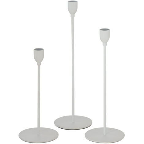 Metallkerzenhalter 23 - 33 cm MALTE, 3er Set
