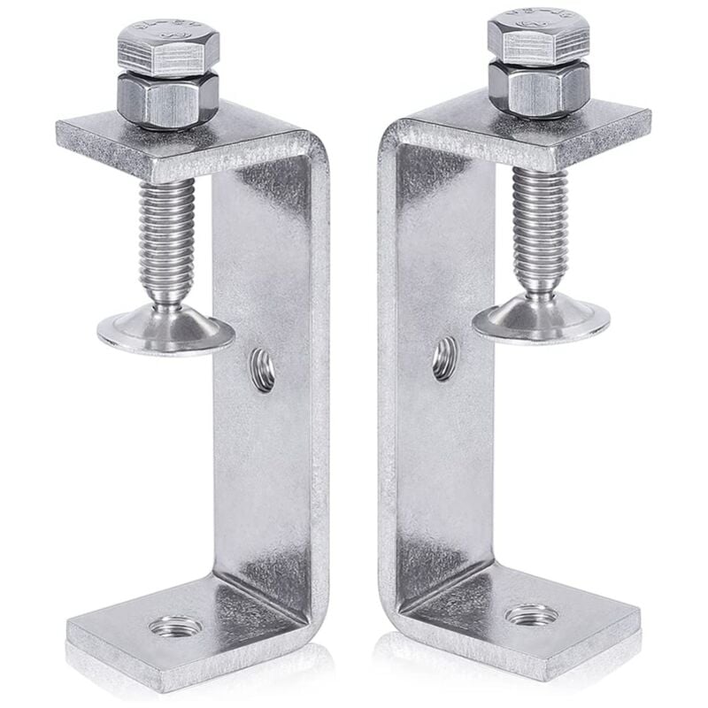 Image of Metallklemme, robust, C-Form, für die Holzbearbeitung, mit breiten Backenöffnungen (85 mm), 2 Stück