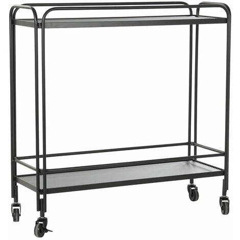 Metallkonsoleglas 80x28x80.5 Black Metallglas Material Multicolor -Farbfamilienkonsolen und Empfänger Details
