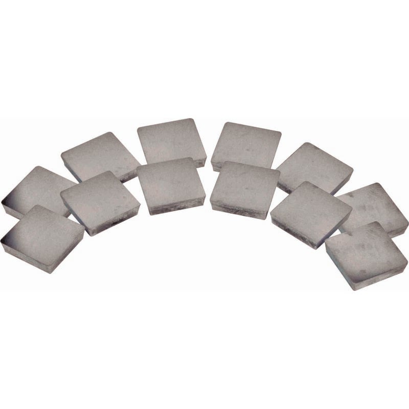 Lot de 12 assiettes Puissance en métal 3991606