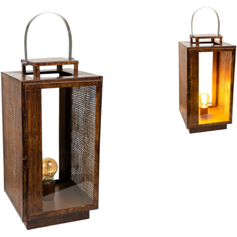 Metalllampe / Laterne 23x23x46cm