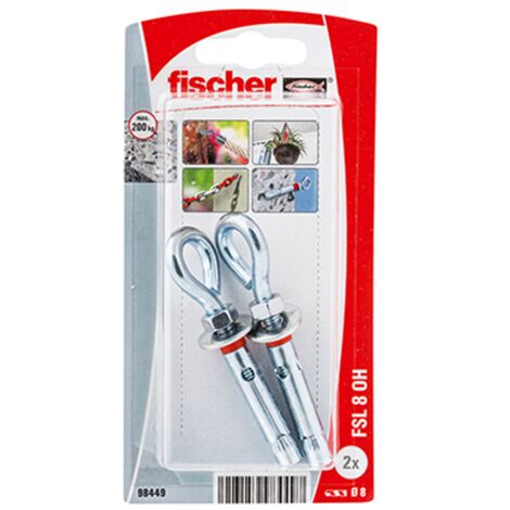 Metallöse FSL 8 Oh K Nv - Blister mit 2 Stück - Fischer