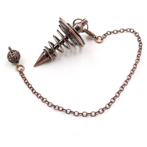 Metallpendel mit Kette zum Wünschelrutengehen und zur Heilung