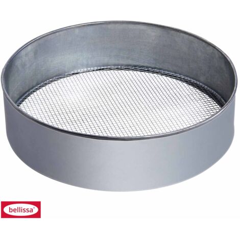 Metallrandsieb mit Wechselgitter verzinkt, Ø 39 cm Erdsieb