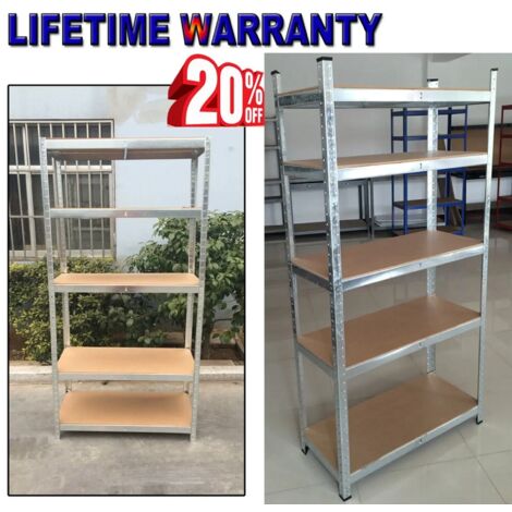 Metallregal Lagerregal Garage Werkstatt Speisekammer 5-stufig 875kg Traglast 170CM