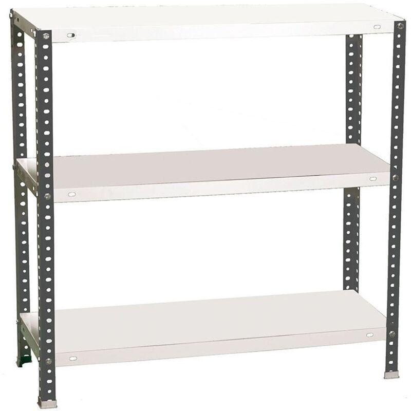 Simonrack Leichte Metallregal Anthrazit und Weiß