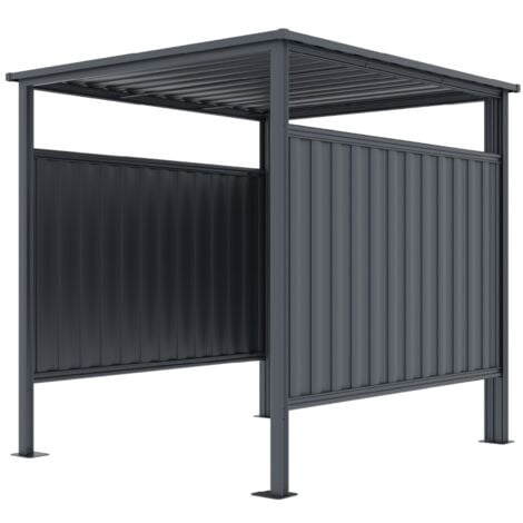 Metallschuppen Gardiun Samara 3,60 m2 aus 0,40 mm verzinktem Stahl Garage für Motorräder, Fahrräder oder Mülltonnen