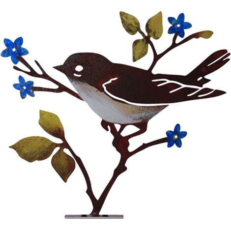 [Metallskulptur] [Kunsthandwerk] [Kreativ] Metallsilhouette eines Geflügels für den Garten