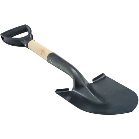 Metallspaten mit Holzgriff