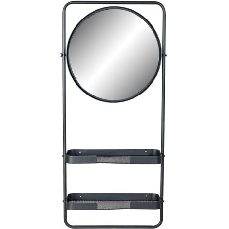 Metallspiegelspiegel 55x20x120 2 Black Metall Regale Material Spiegel mehrfarbige Farbfamilienspiegel Details