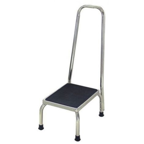 Metalltreppe mit gebogenem Handgriff, mit Pedal, Stufe, Schritt, Hocker
