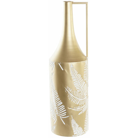 Metallvase 21x21x71 Blattgold Metallmaterial Mehrfarbige Farbfamilie Vasen Details