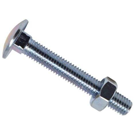 METALMATE Cup Square Hex Bolt & Nut Zp M10 x 70mm Box 25