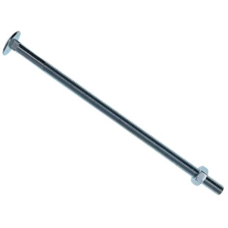 METALMATE Cup Square Hex Bolt & Nut Zp M8 x 180mm Box 10