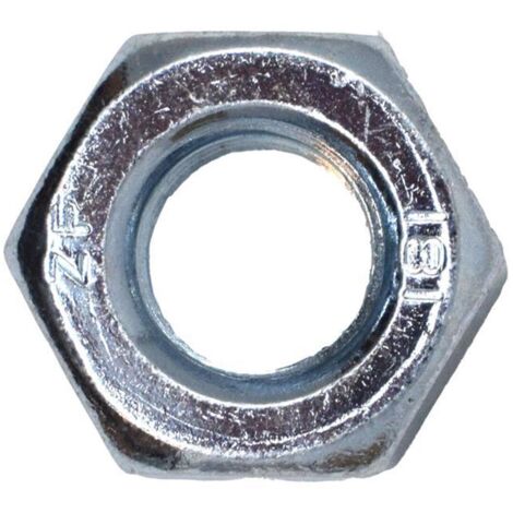 Metalmate Hexagon Full Nut ZP M10 - Box of 50 Steel Nuts