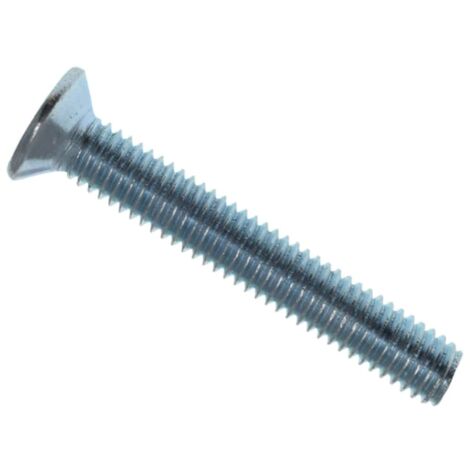 METALMATE Machine Screw Pozi Compatible Csk Zp M6 x 40mm Box 25