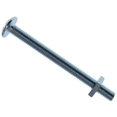 METALMATE Roofing Bolt & Nut Zp M6 x 70mm Box 25