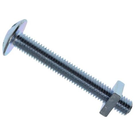 METALMATE Roofing Bolt & Nut Zp M8 x 50mm Box 25