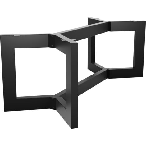 MetaloPro Barax Space Extreme structure de table – Pieds carrés en acier, revêtement par poudre, design robuste pour table à manger ou bureau 220x80x72 cm