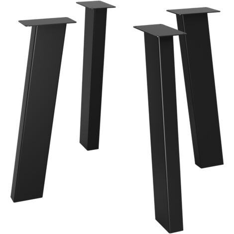 MetaloPro Melmak Extreme pieds de table – Design minimaliste en acier poudré, pieds robustes pour table à manger ou bureau 90 cm