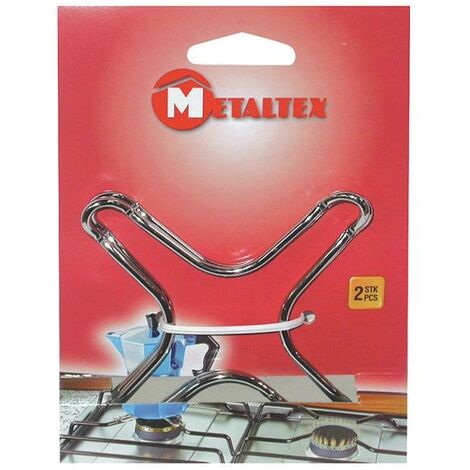 METALTEX 2 SOPORTES BAÑO MARÍA CROMADOS. SORSBM