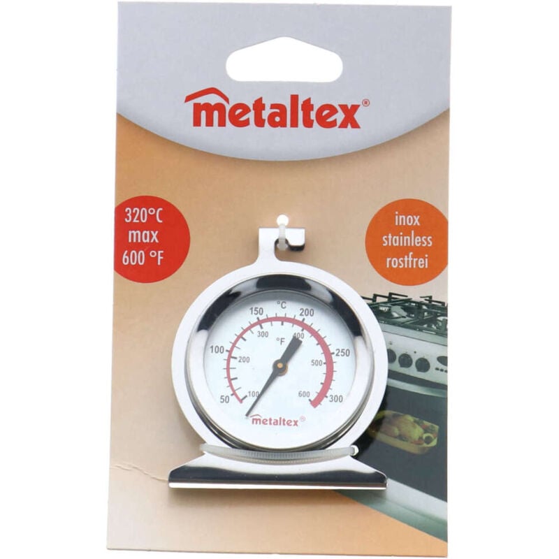 Thermomètre de four Metaltex 6 cm en acier inoxydable