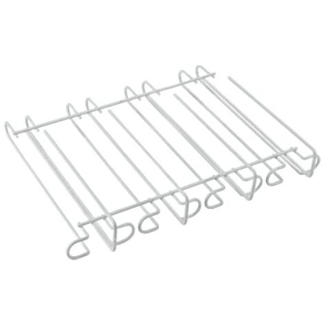 Metaltex 364912 Porta Bicchieri sottopensile, Filo Ferro, Bianco, 33x27x7 cm
