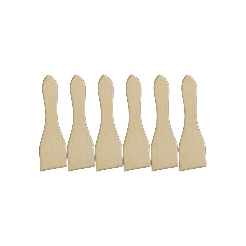 Set mit 6 hölzernen raclette-spateln - Metaltex - 589703