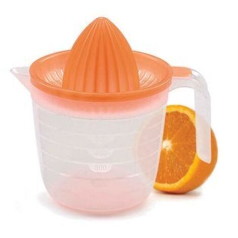 METALTEX 731100 spremiagrumi caraffa 600 ml. T/Arancione, Plastic, Nero