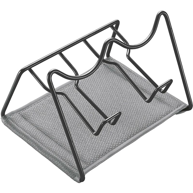 Metaltex - Abtropfgestell/Flaschenhalter Sodatex-2 Lava für 2 Flaschen 21x17x14cm schwarz