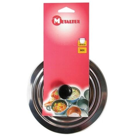 METALTEX - Couvercle inox d.12a16cm