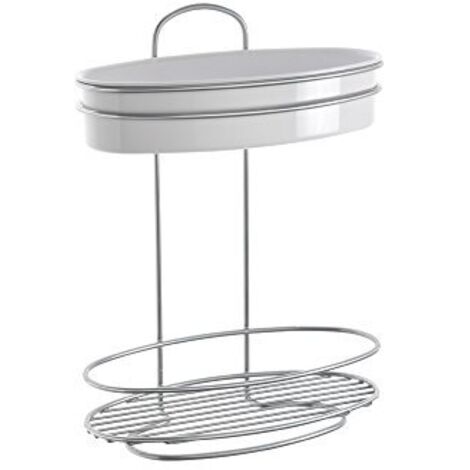 METALTEX - MENSOLA OVALE ORBIT A 2 RIPIANI 26X13X35 CM