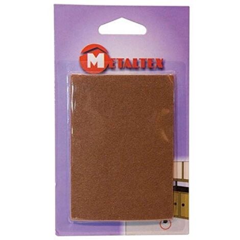 Metaltex Placa Fieltro Adhesiva Marrón 10x7,5 cm
