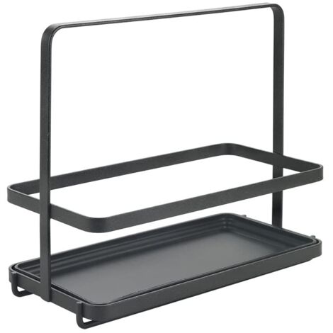 Metaltex Porta olio aceto spezie Tokyo Lava. Accessorio organizer da cucina antiruggine antigraffio antiurto. Organizzatore cucina made in Italy. Mensola da appoggio. Scaffale porta spezie 23x11x20cm